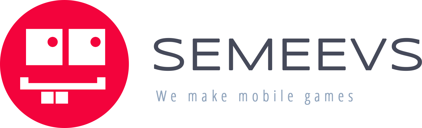Semeevs logo with tagline. We make mobile games in Madeira!